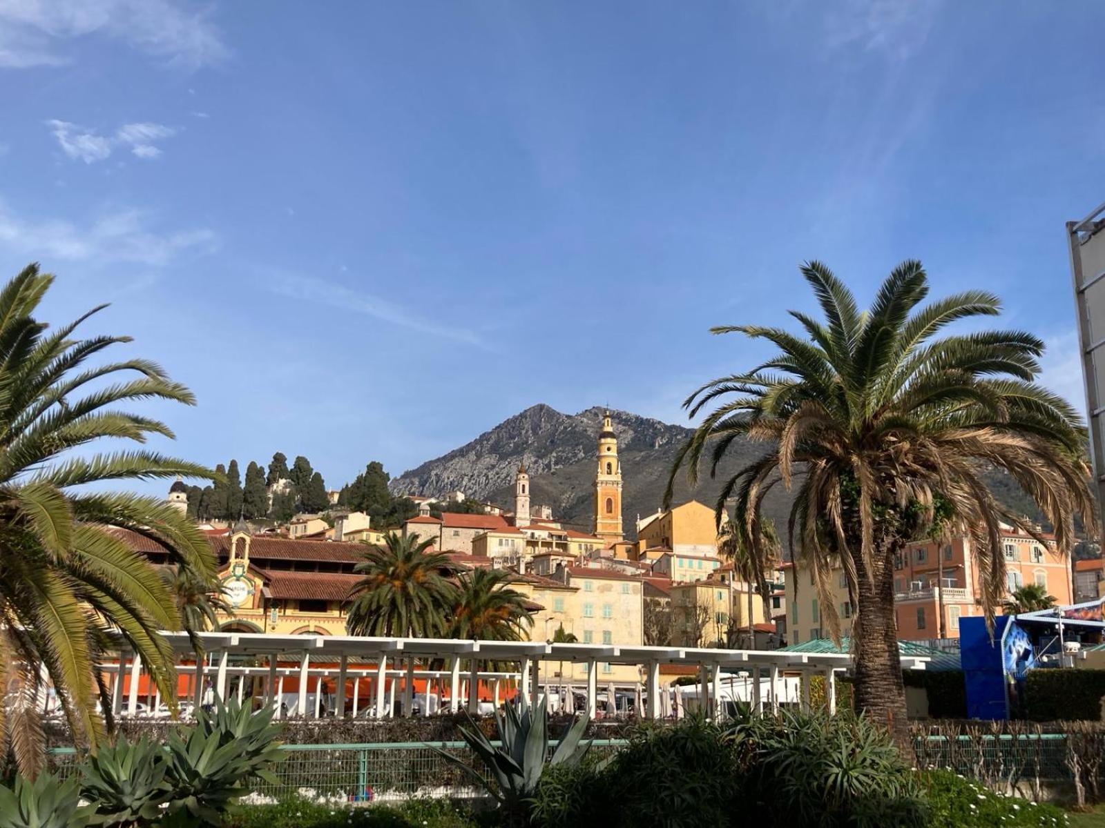 St.Roch : Vue Mer, Parking, Clim Menton Exteriér fotografie